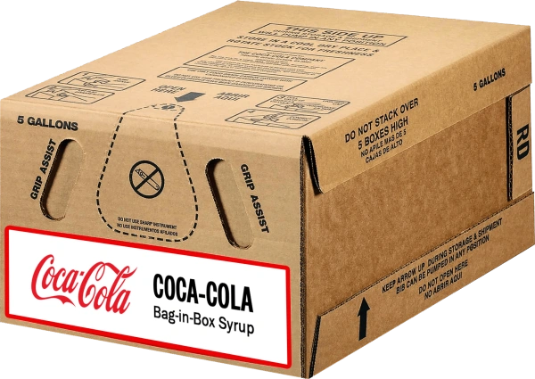 Box of Coca-Cola Syrup