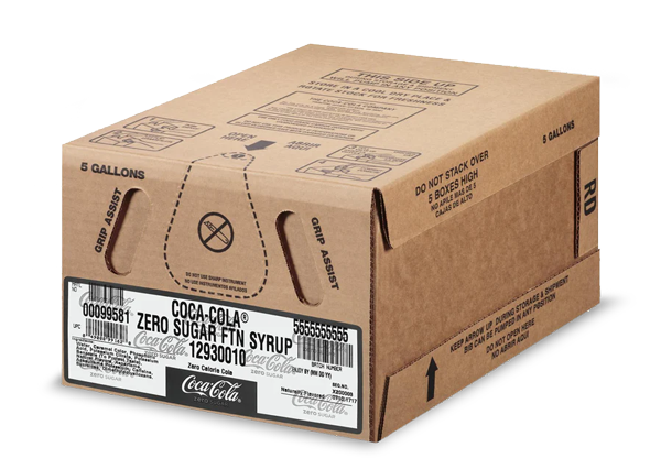 Coke Zero Bag in Box Carton