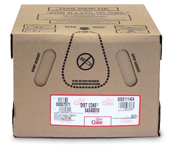 Diet Coke Bag in Box Carton